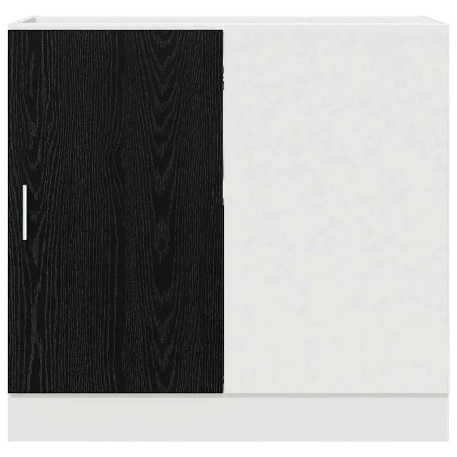 Meuble de cuisine d'angle Chêne noir 86 x 46 x 81,5 cm - 6
