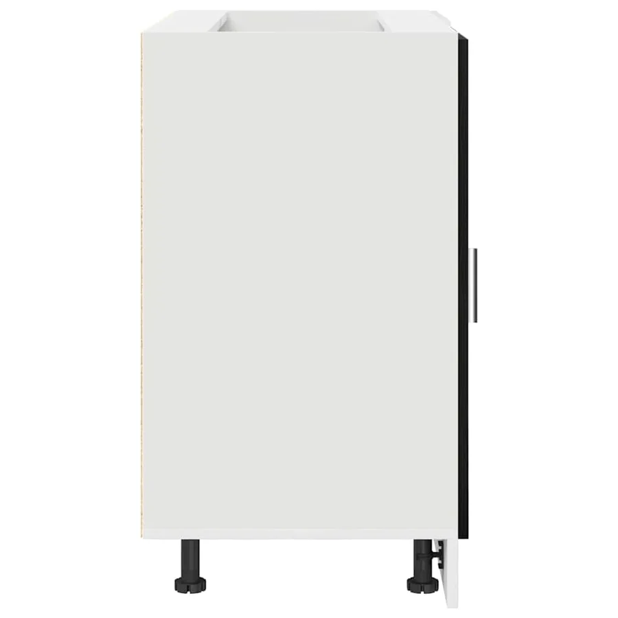 Meuble de cuisine d'angle Chêne noir 86 x 46 x 81,5 cm - 7