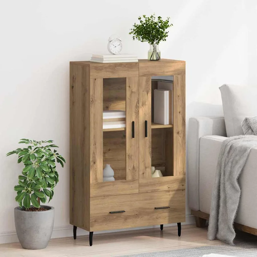Haut Armoire Chêne artisanal 69,5 x 31 x 115 cm - 4