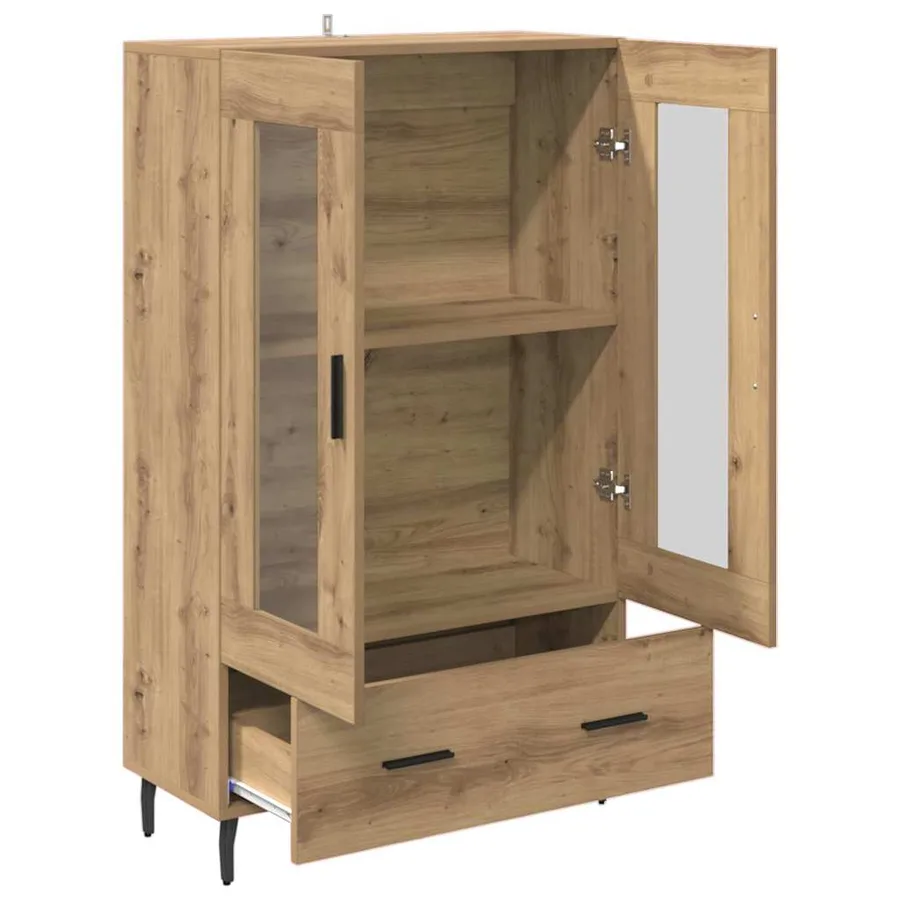 Haut Armoire Chêne artisanal 69,5 x 31 x 115 cm - 5