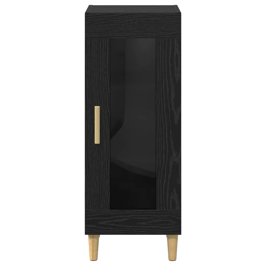 Buffet Chêne noir 34,5 x 32,5 x 90 cm Bois d'ingénierie - 6