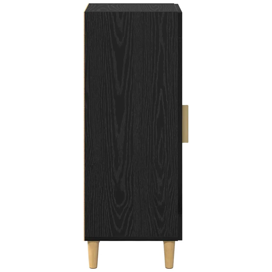 Buffet Chêne noir 34,5 x 32,5 x 90 cm Bois d'ingénierie - 7