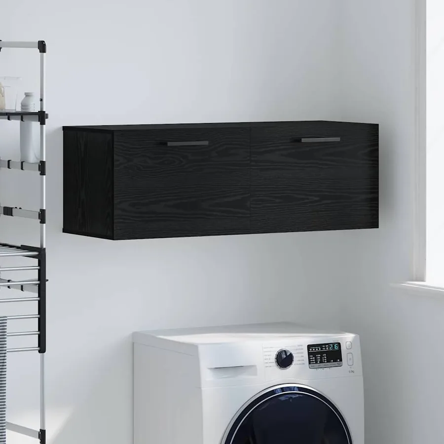 Meuble mural Chêne noir 100 x 36.5 x 35 cm Bois d'ingénierie