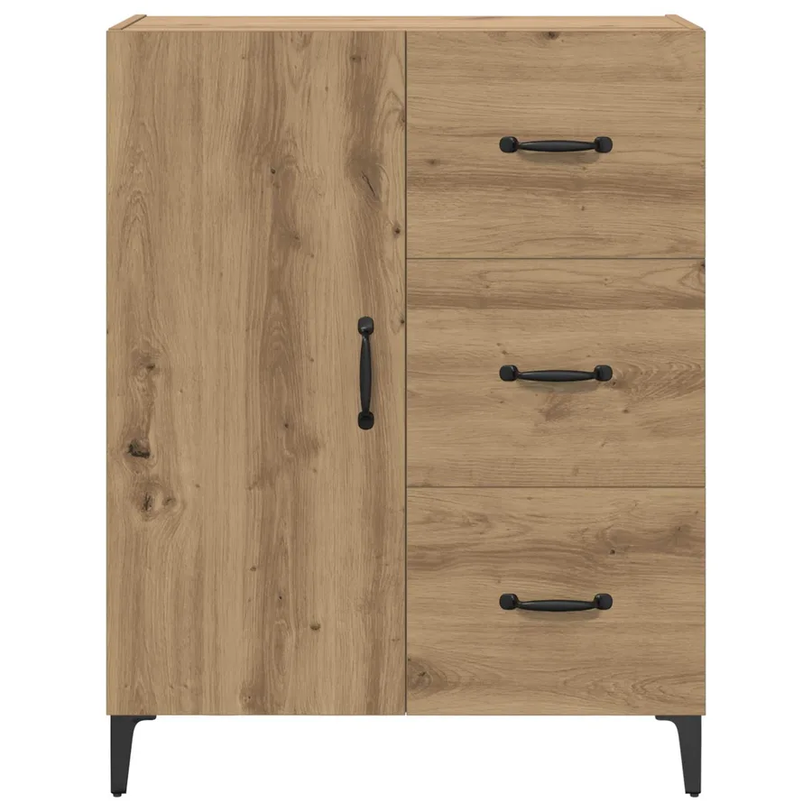 Buffet Chêne artisanal 69,5 x 34 x 90 cm Bois d'ingénierie - 6