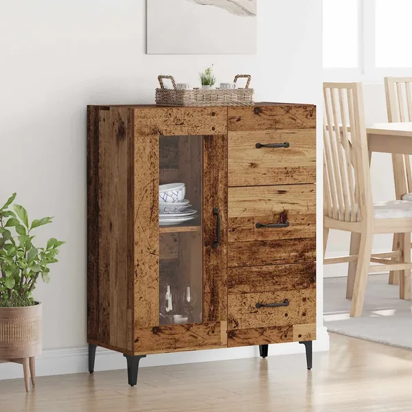 Buffet Bois Ancien 69,5 x 34 x 90 cm Bois d'ingénierie et fer