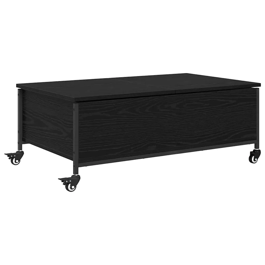 Table basse Chêne noir 91 x 55 x 32 cm Bois d'ingénierie - 2