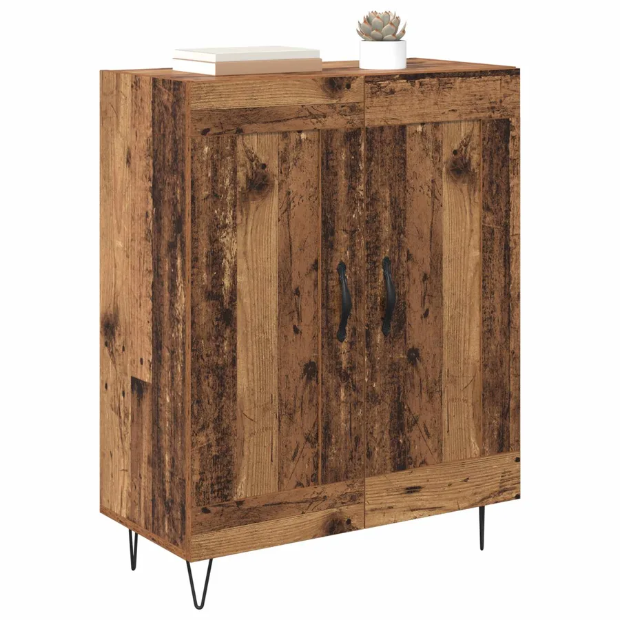 Buffet Bois Ancien 69,5 x 34 x 90 cm Bois d'ingénierie et fer - 3
