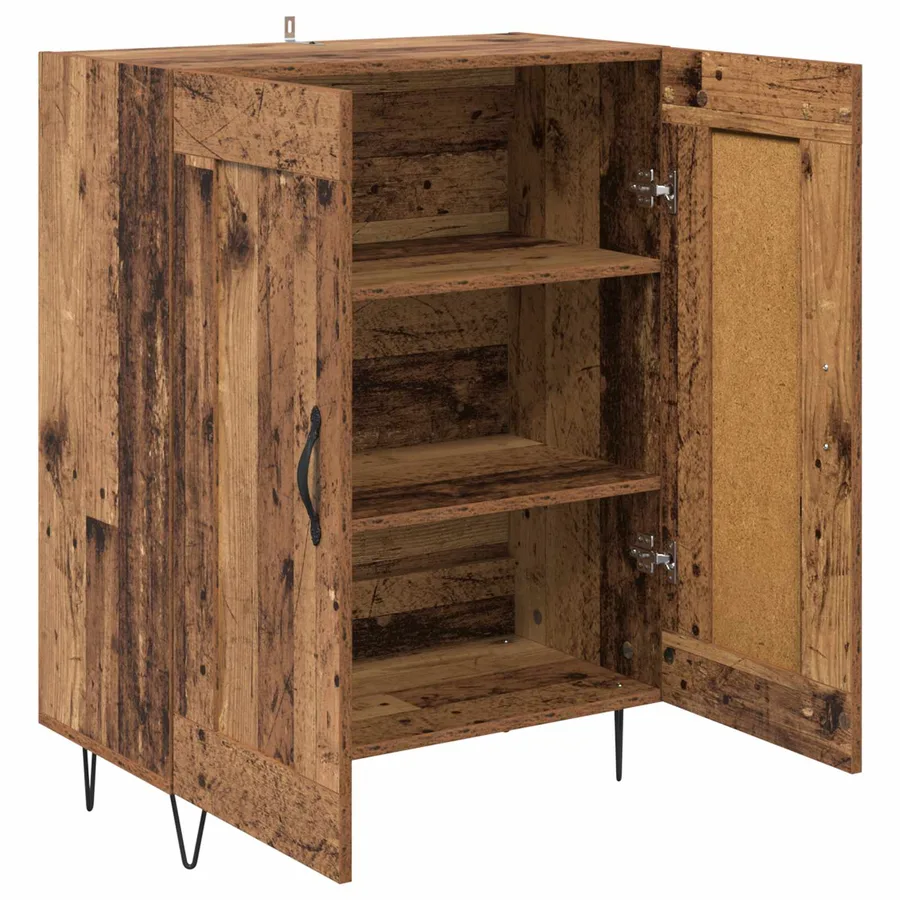 Buffet Bois Ancien 69,5 x 34 x 90 cm Bois d'ingénierie et fer - 5