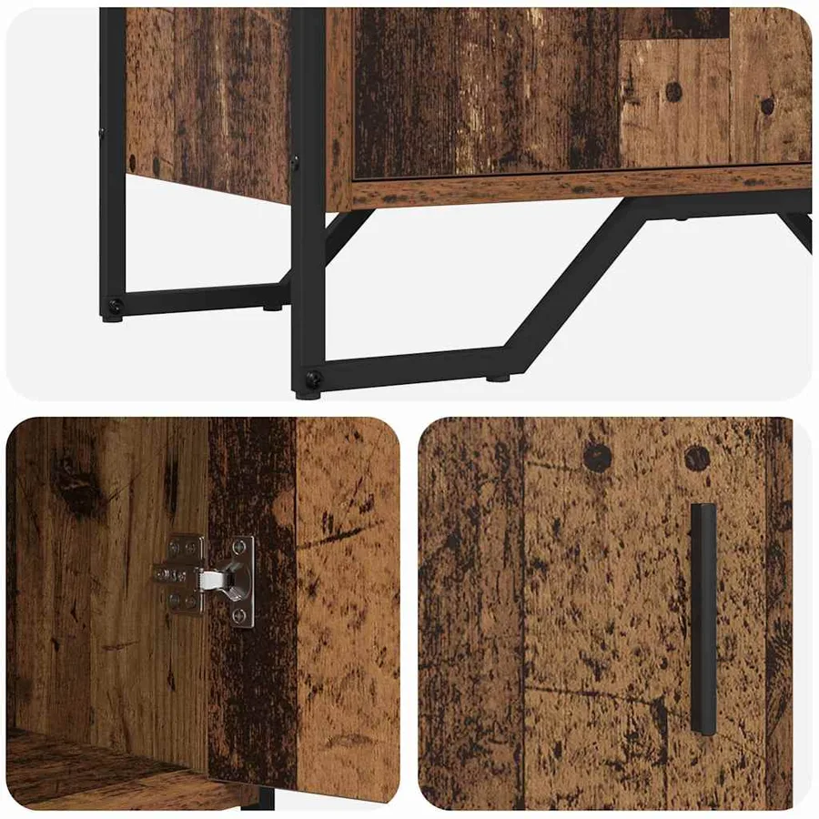 Buffet Bois ancien 78 x 35 x 74,5 cm - 9