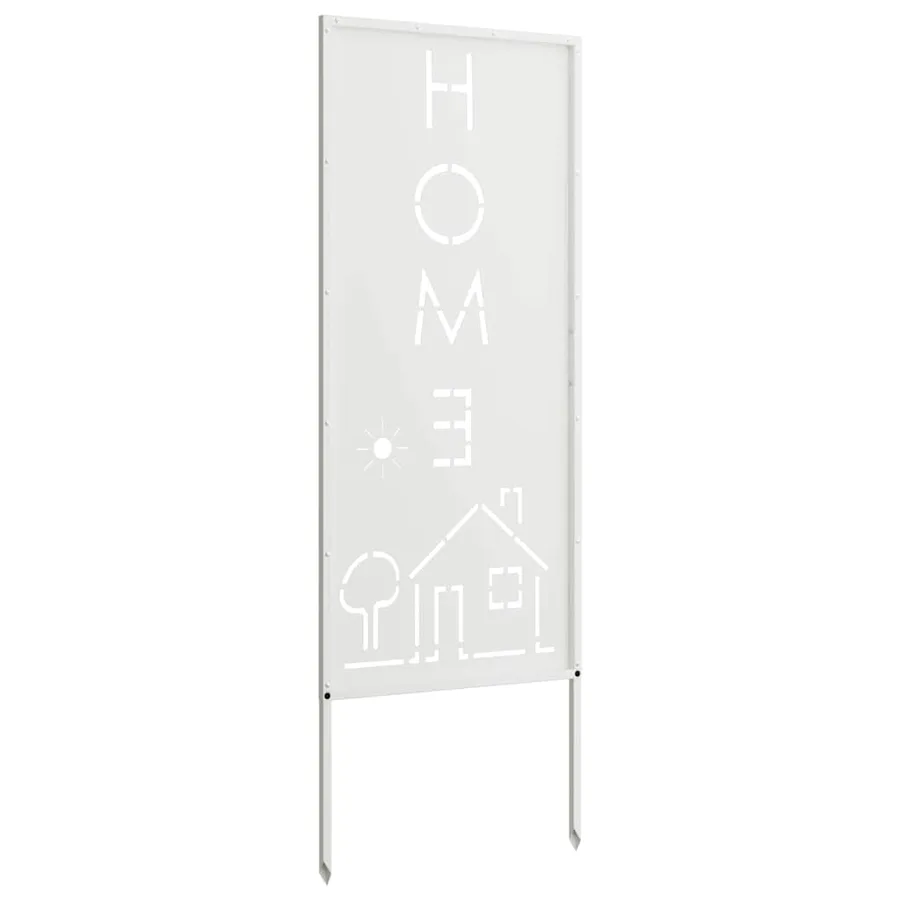 Écran de confidentialité de jardin Fretwork Blanc 50 x 140 cm - 7