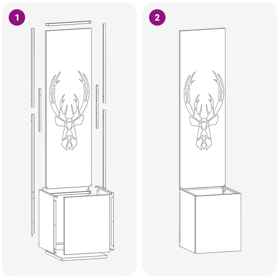 Écran de confidentialité de jardin Rouillé 32 x 150 cm - 12