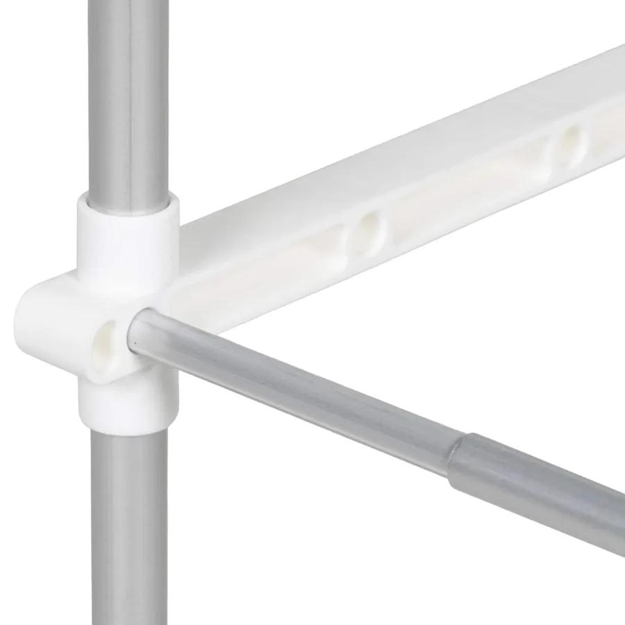 Étagère pour machine à laver Blanc 70 x 27 x 136 cm Aluminium - 9