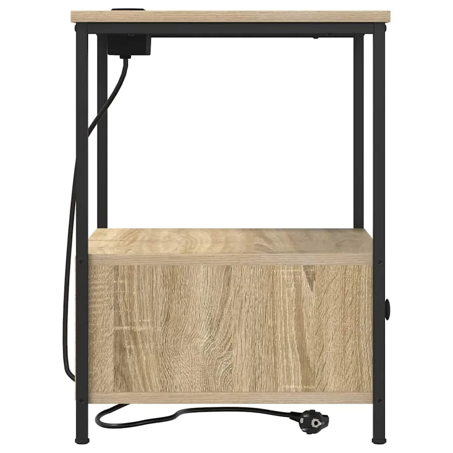 Cabinet de chevet avec tiroir Chêne Sonoma 42 x 41 x 56 cm - 7