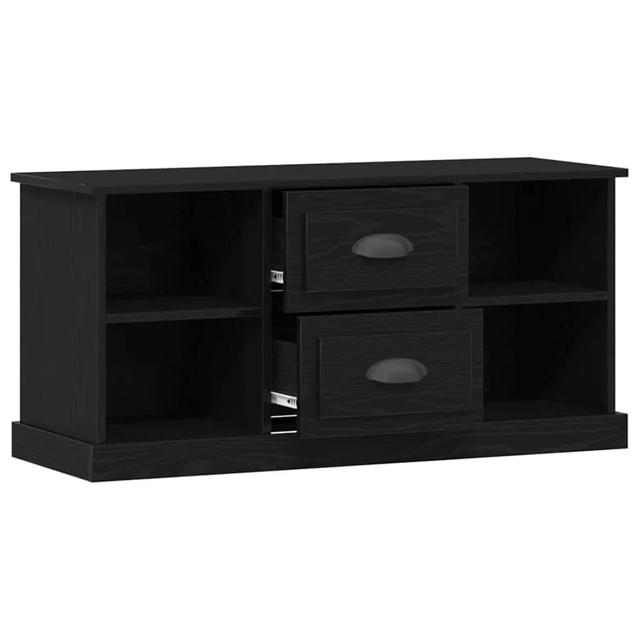 Meuble TV Chêne noir 99,5 x 35,5 x 48 cm Bois d'ingénierie - 5