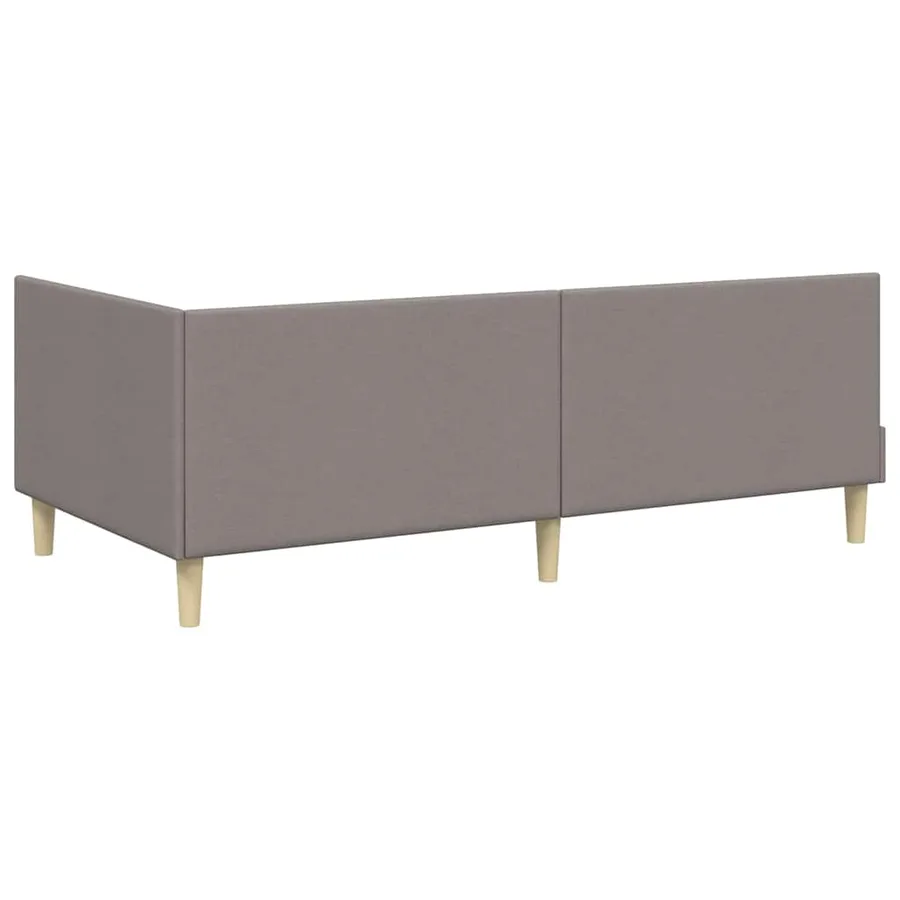 Cadre de lit d'angle avec tête de lit Taupe 100 cm x 200 cm - 7