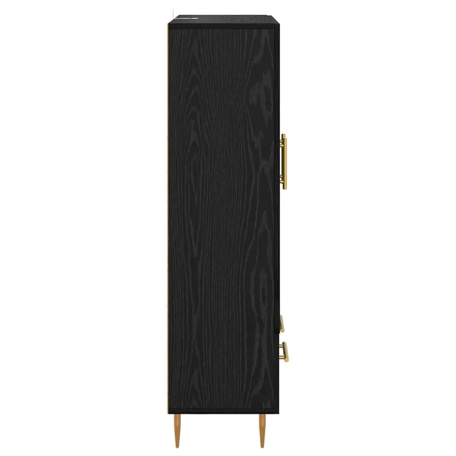 Haut Armoire Chêne noir 69,5 x 31 x 115 cm Bois d'ingénierie - 7