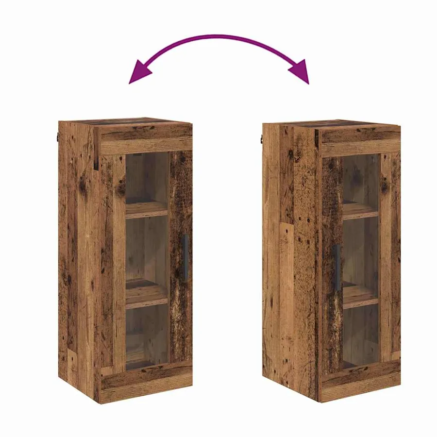 Meuble mural Bois Ancien 34,5 x 34 x 90 cm - 10