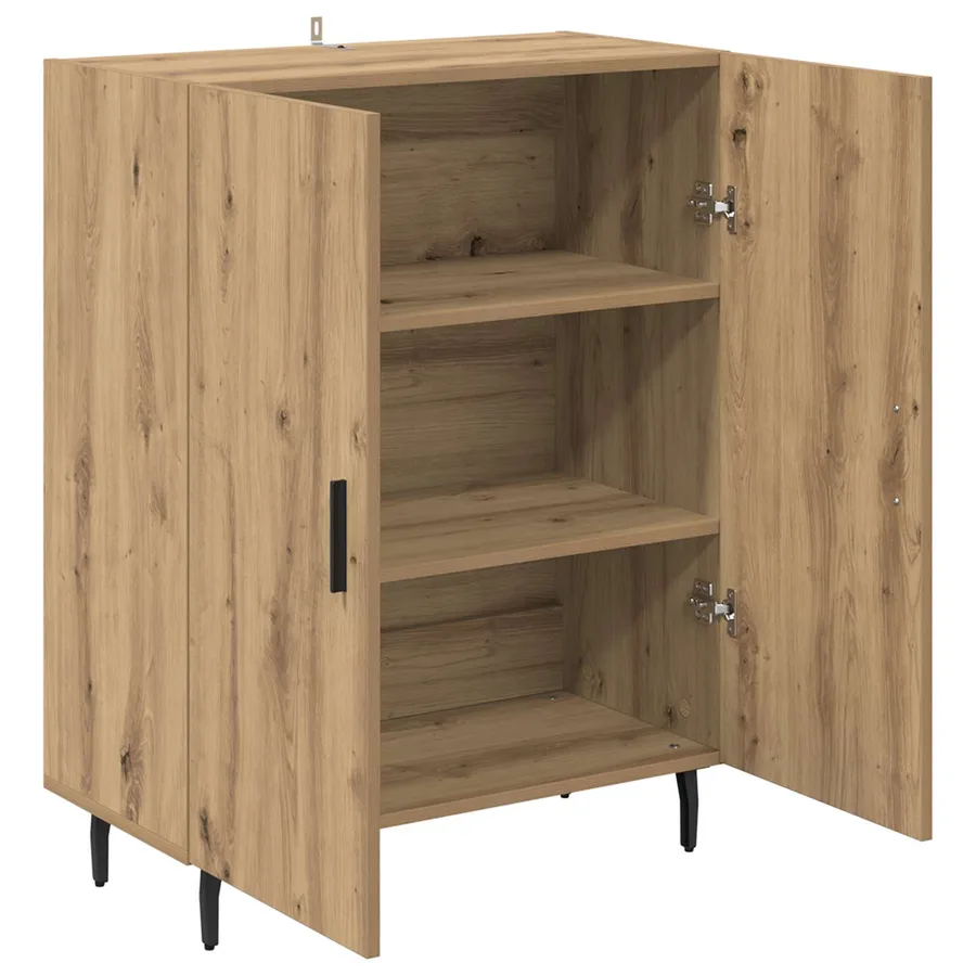 Buffet Chêne artisanal 69,5 x 34 x 90 cm Bois d'ingénierie - 5
