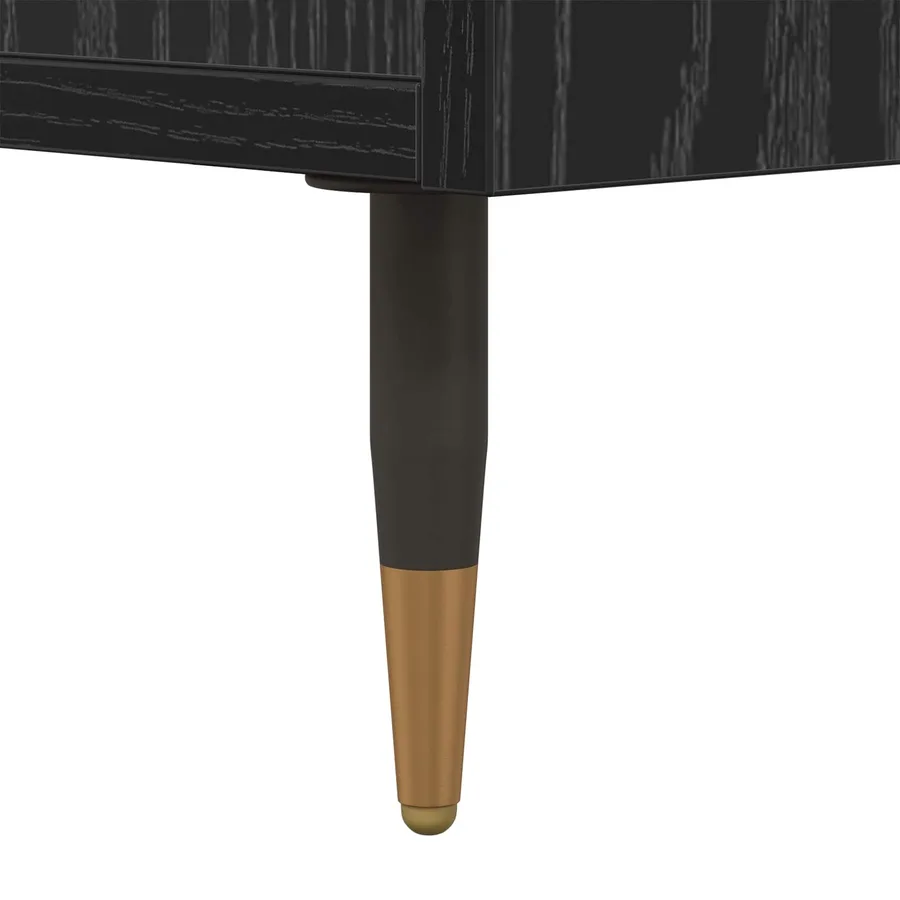 Buffet avec tiroir Chêne noir 35 x 40 x 70 cm Bois d'ingénierie - 10
