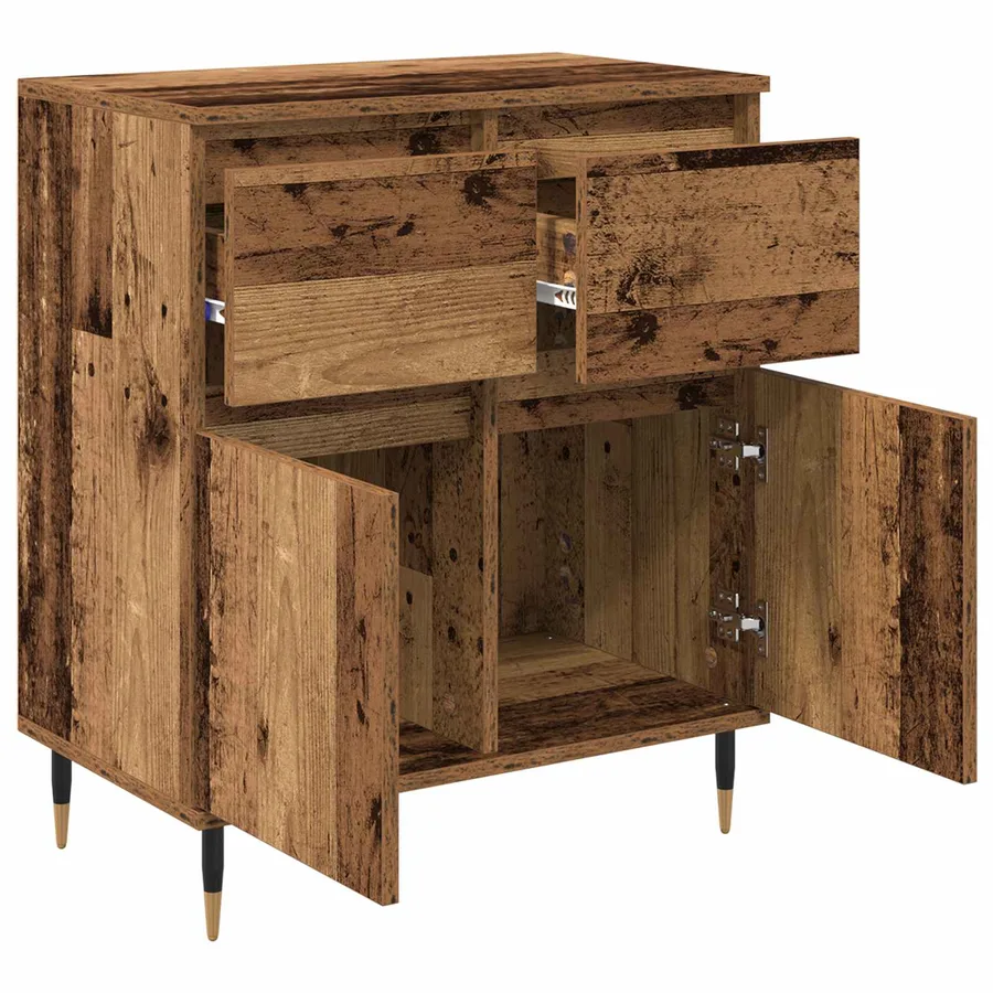 Buffet Bois Ancien 60 x 35 x 70 cm Bois d'ingénierie et fer - 5