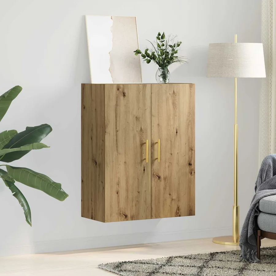 Meuble mural Chêne artisanal 69,5 x 34 x 90 cm - 4