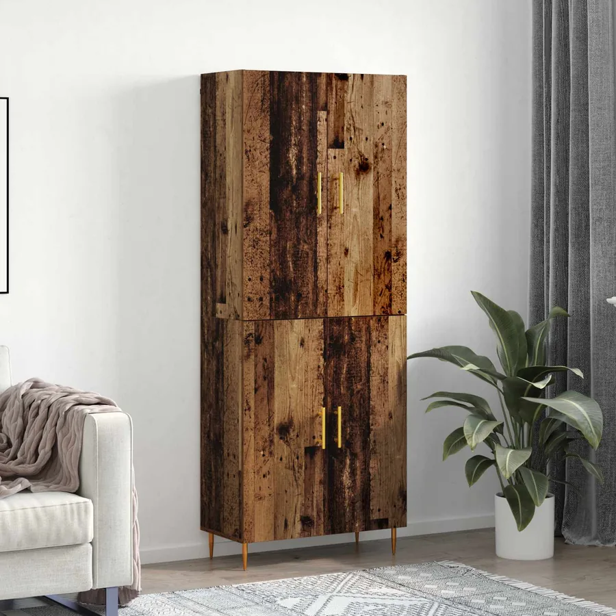 Haut Armoire Bois ancien 69,5 x 34 x 180 cm Bois d'ingénierie