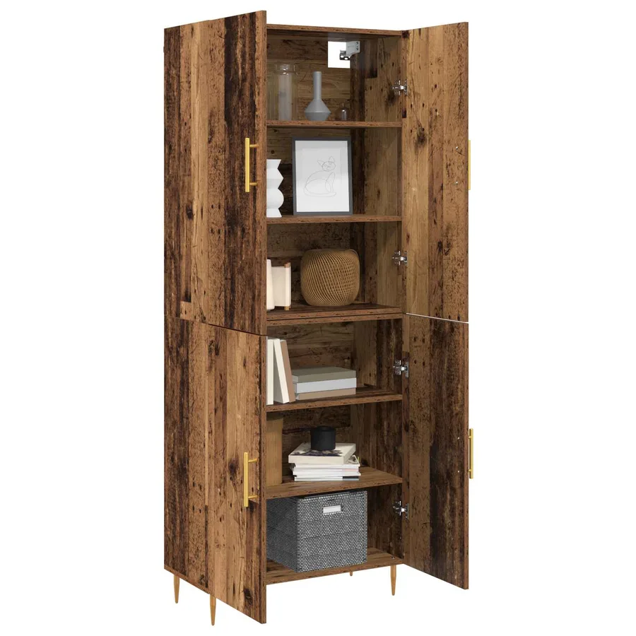 Haut Armoire Bois ancien 69,5 x 34 x 180 cm Bois d'ingénierie - 3