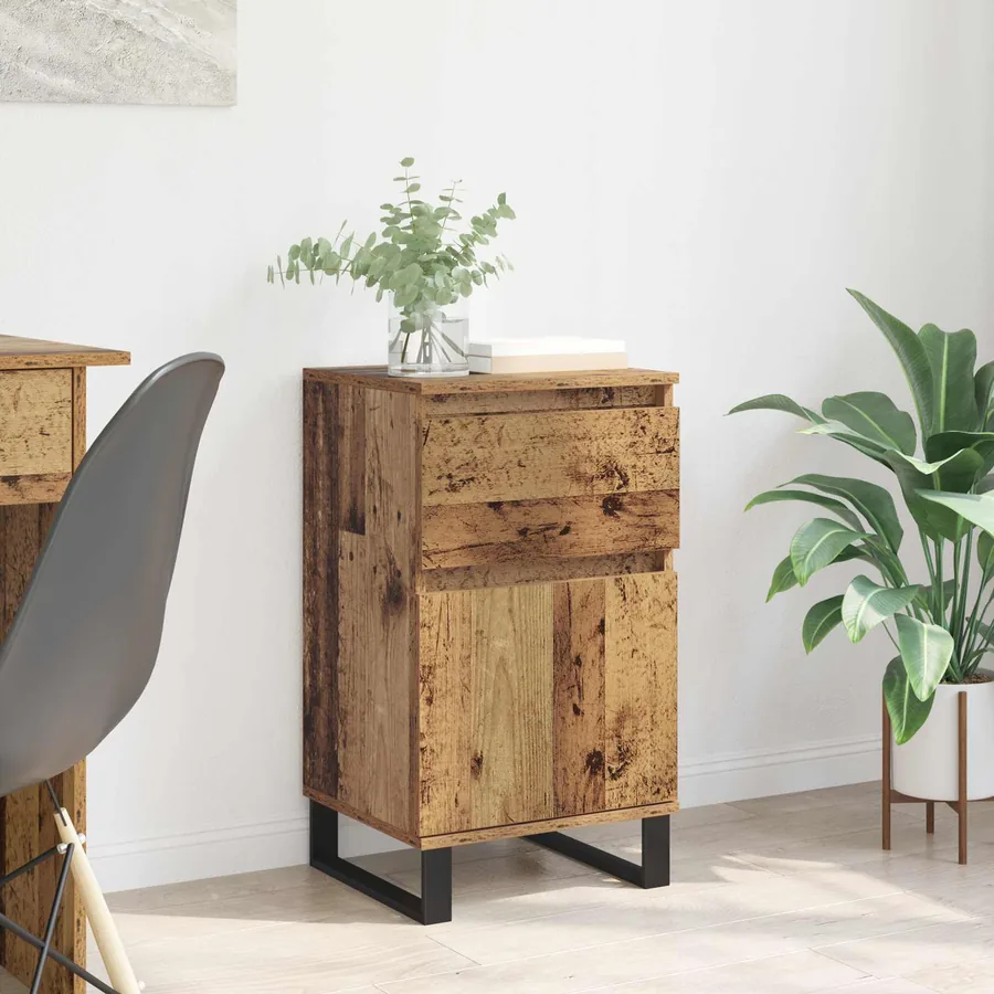 Buffet Bois ancien 35 x 40 x 70 cm Bois d'ingénierie