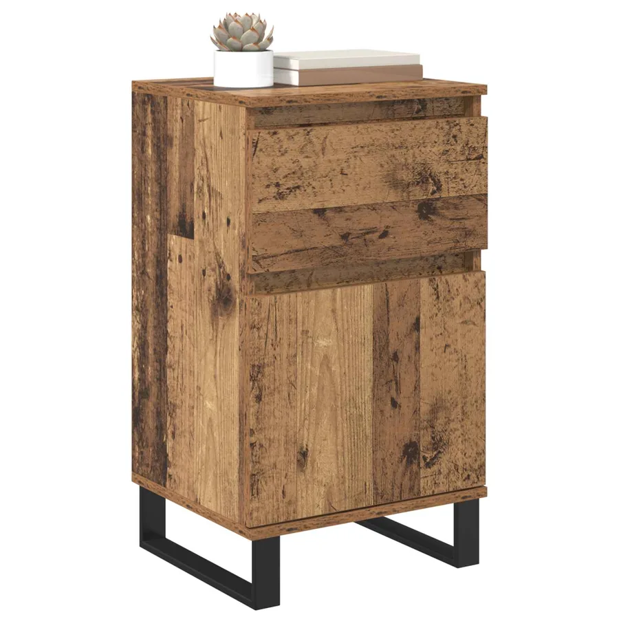 Buffet Bois ancien 35 x 40 x 70 cm Bois d'ingénierie - 3