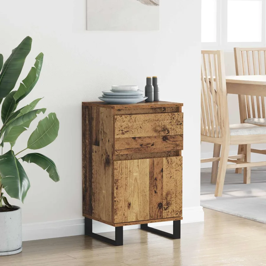 Buffet Bois ancien 35 x 40 x 70 cm Bois d'ingénierie - 4