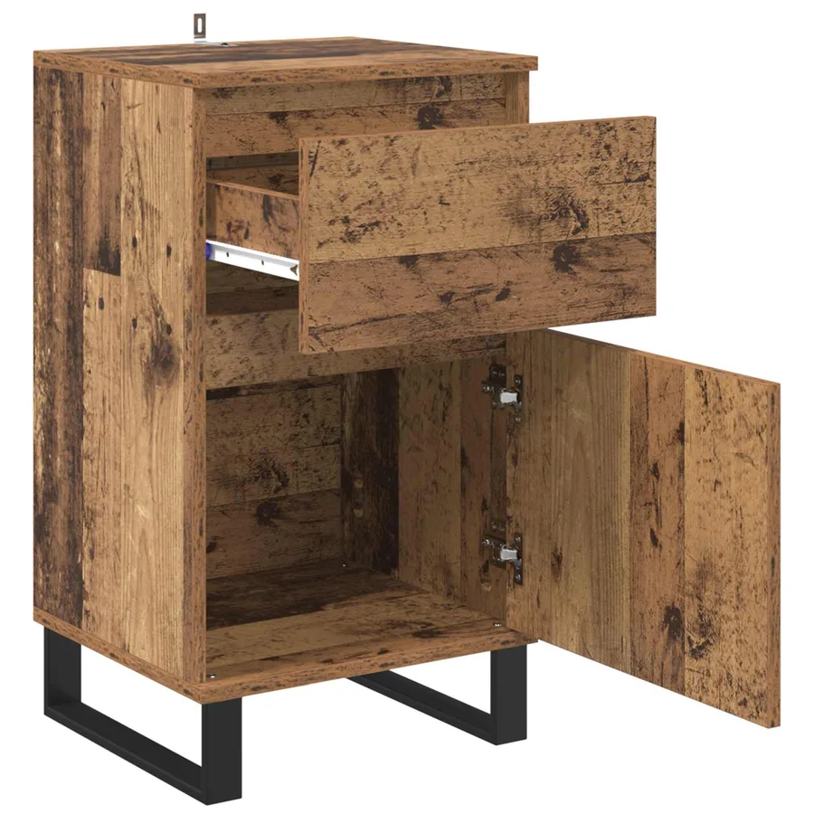 Buffet Bois ancien 35 x 40 x 70 cm Bois d'ingénierie - 5