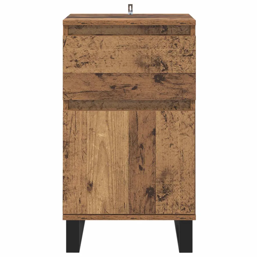 Buffet Bois ancien 35 x 40 x 70 cm Bois d'ingénierie - 6