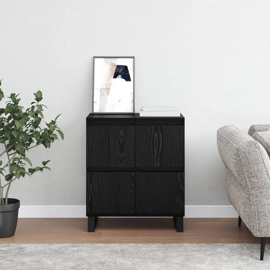 Buffet Chêne noir 60 x 35 x 70 cm - 4