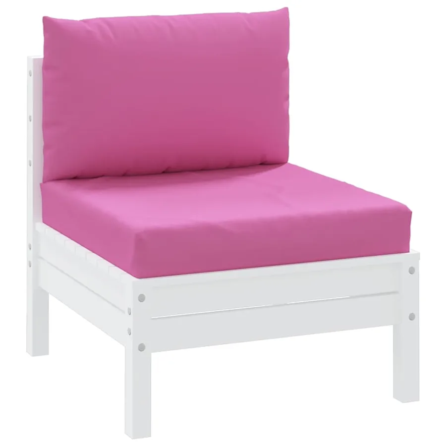 Coussins de palette lot de 2 rose tissu Oxford - 3