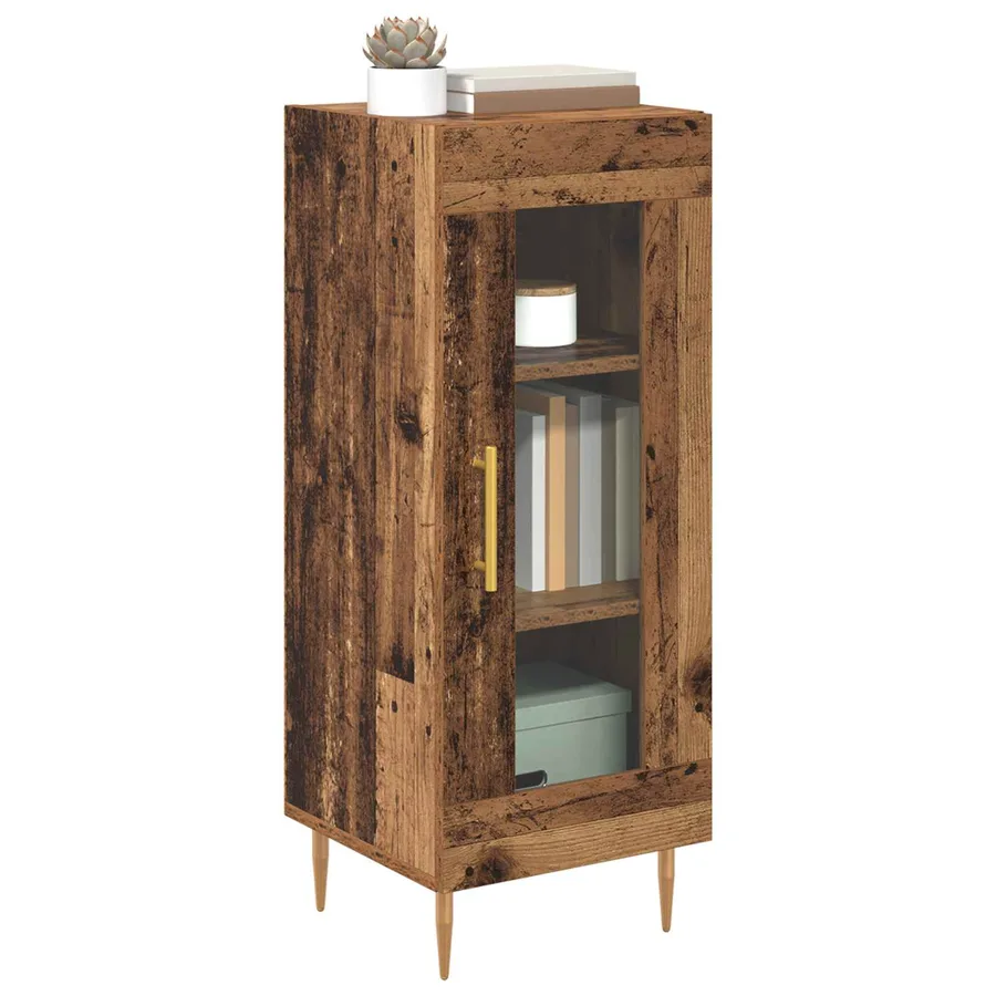 Buffet Bois ancien 34 x 34,5 x 90 cm Bois d'ingénierie - 3