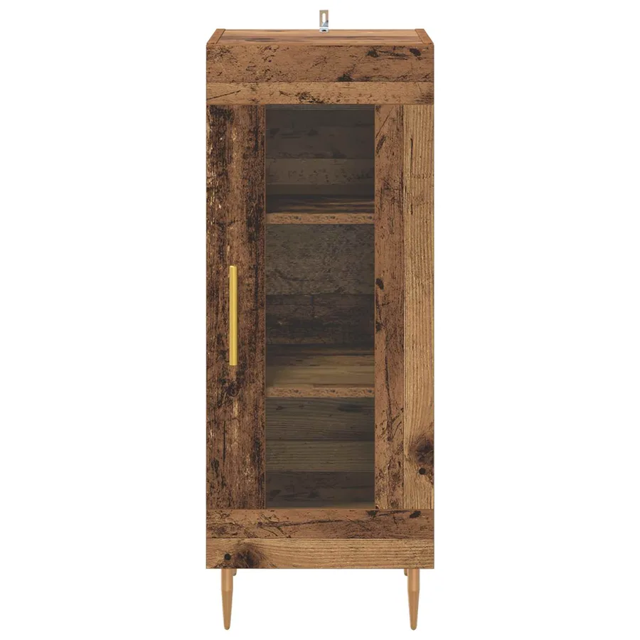 Buffet Bois ancien 34 x 34,5 x 90 cm Bois d'ingénierie - 6