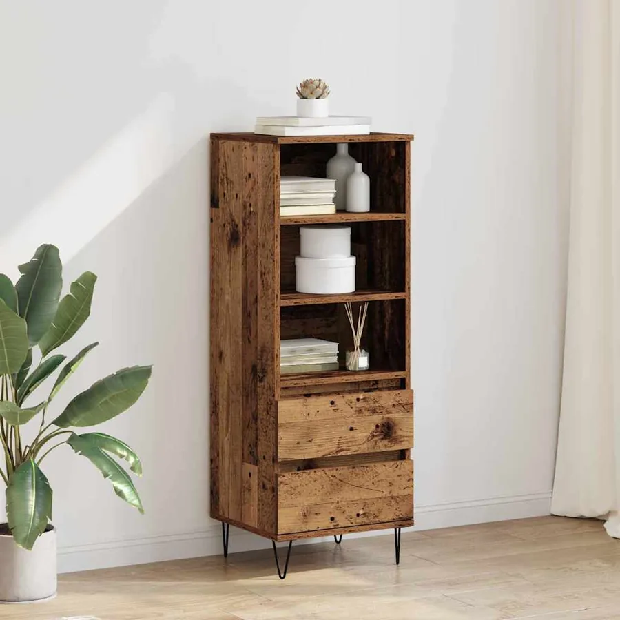 Haut Armoire Bois Ancien 40 x 36 x 110 cm Bois d'ingénierie