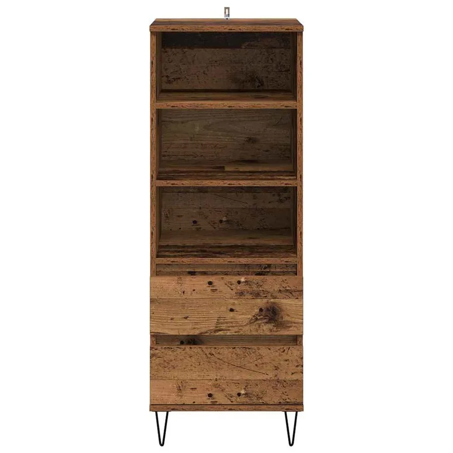 Haut Armoire Bois Ancien 40 x 36 x 110 cm Bois d'ingénierie - 6