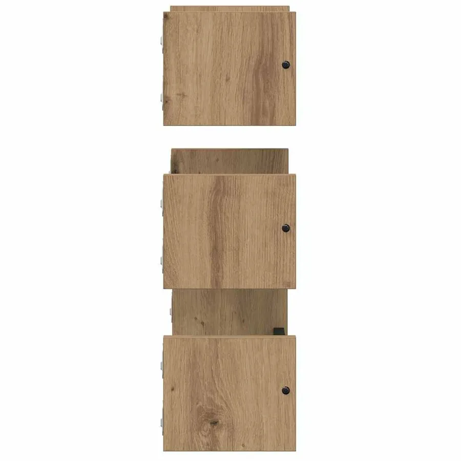 Ensemble d'étagères murales 3 pcs Chêne artisanal 40x16x14cm - 6