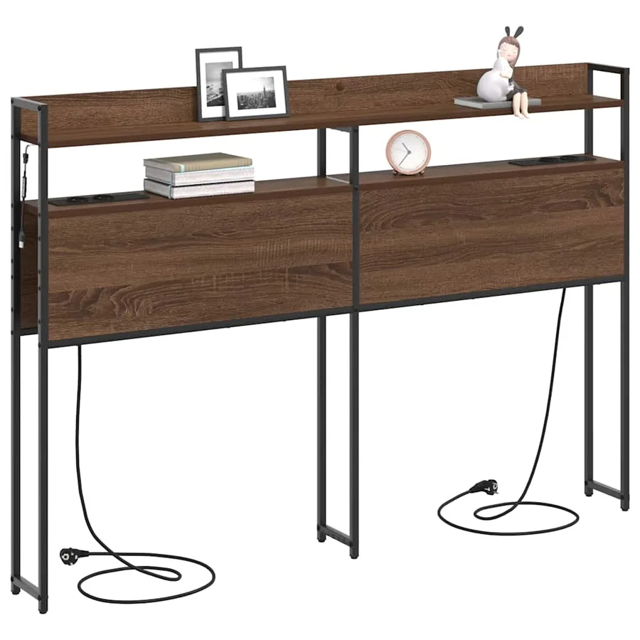 Tête de lit de rangement Chêne marron Bois d'ingénierie - 3
