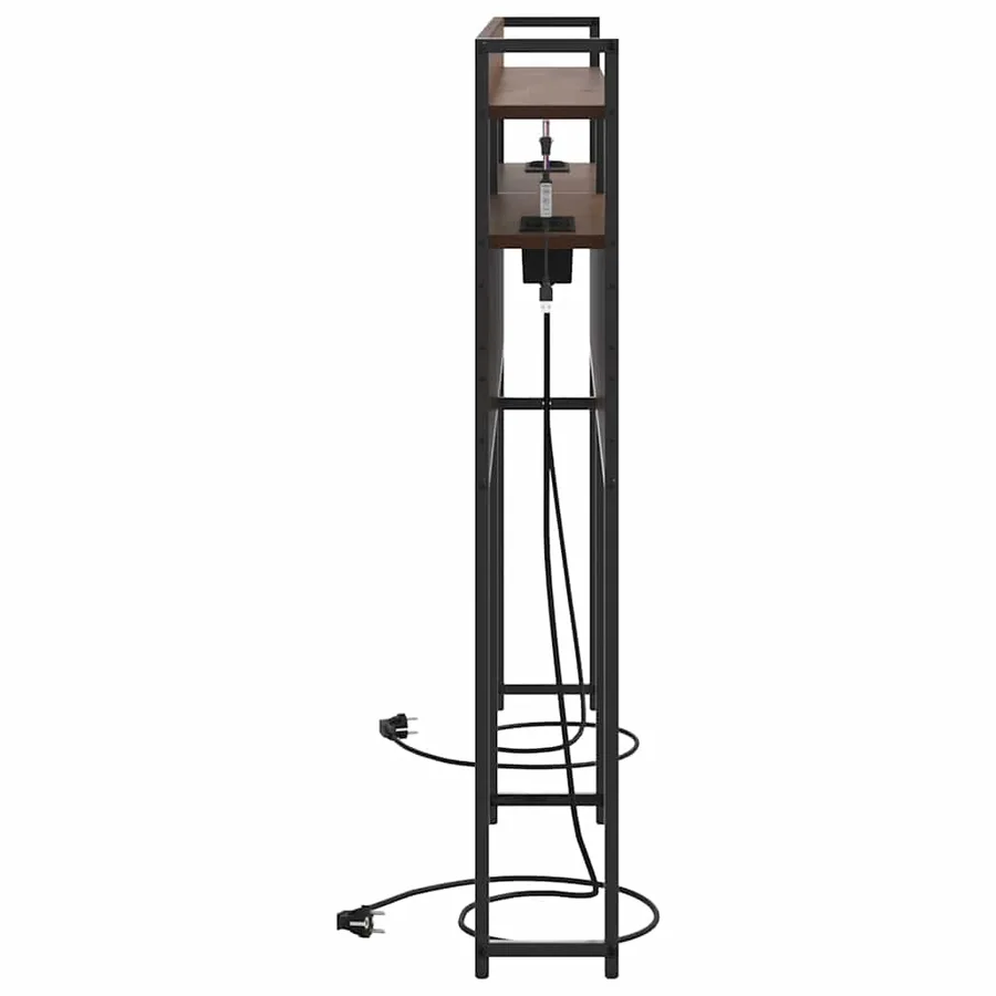 Tête de lit de rangement Chêne marron Bois d'ingénierie - 7
