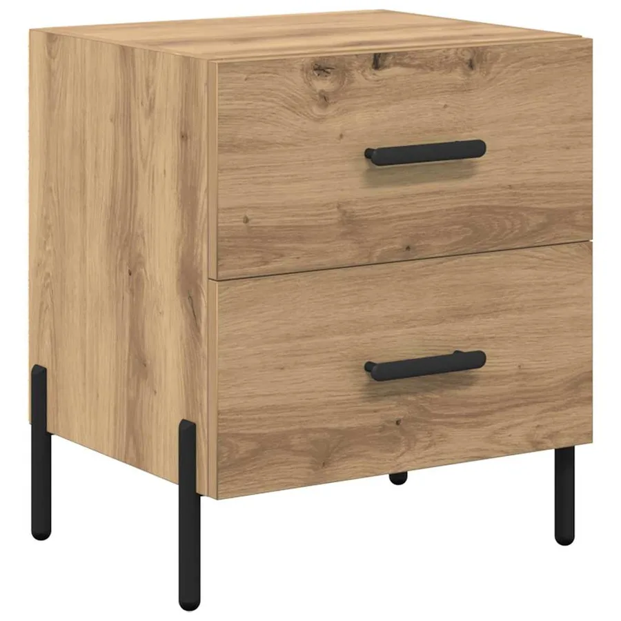 Cabinet de chevet Chêne artisanal 40 x 35 x 47,5 cm - 2