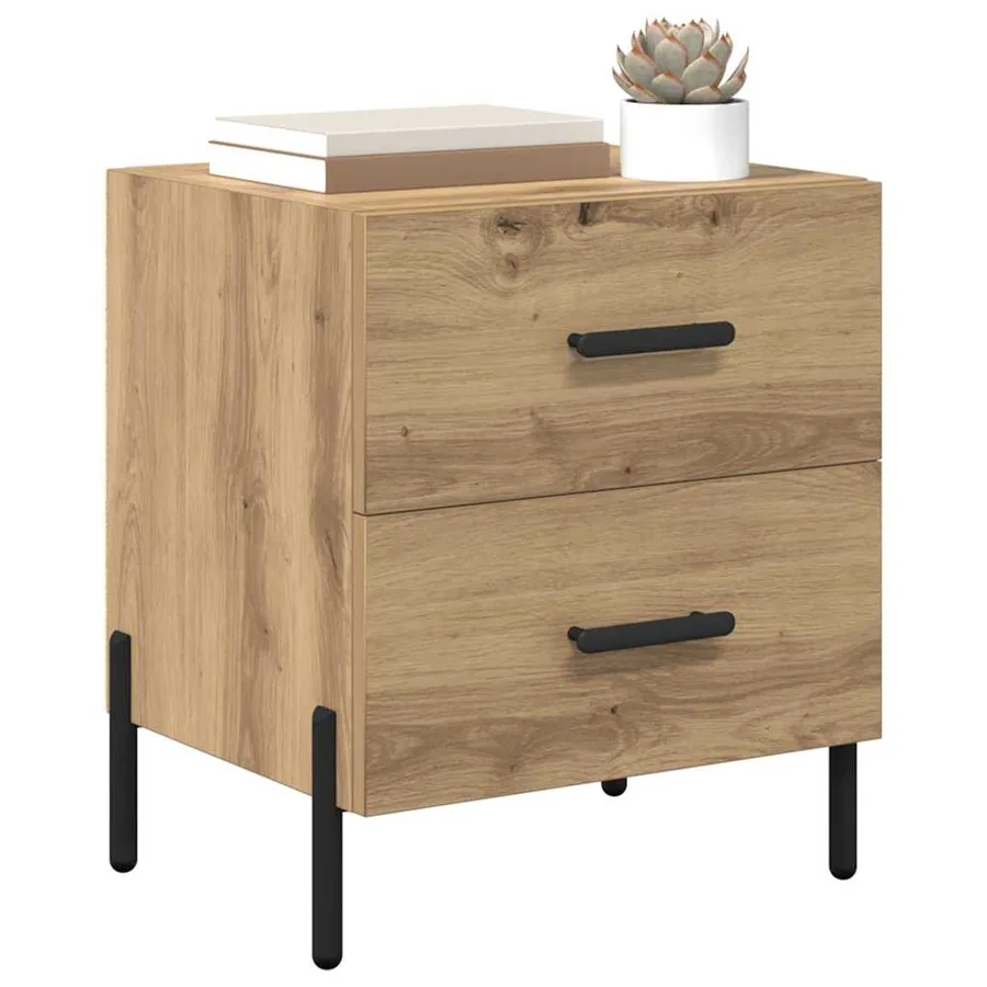 Cabinet de chevet Chêne artisanal 40 x 35 x 47,5 cm - 3