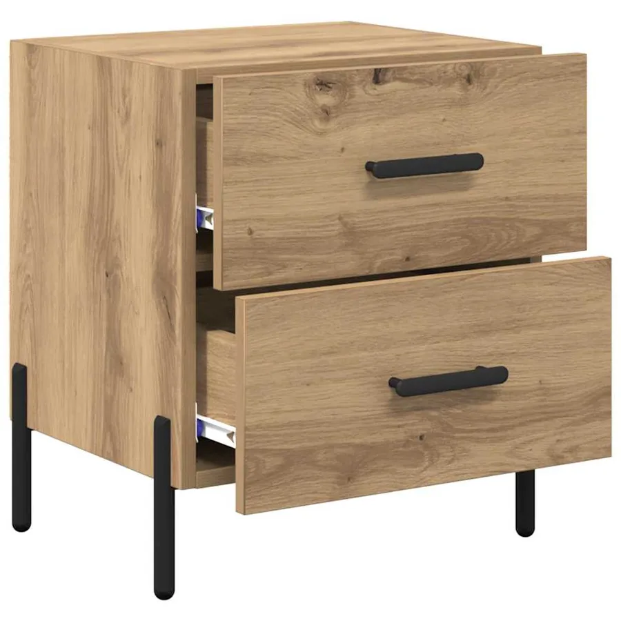 Cabinet de chevet Chêne artisanal 40 x 35 x 47,5 cm - 5