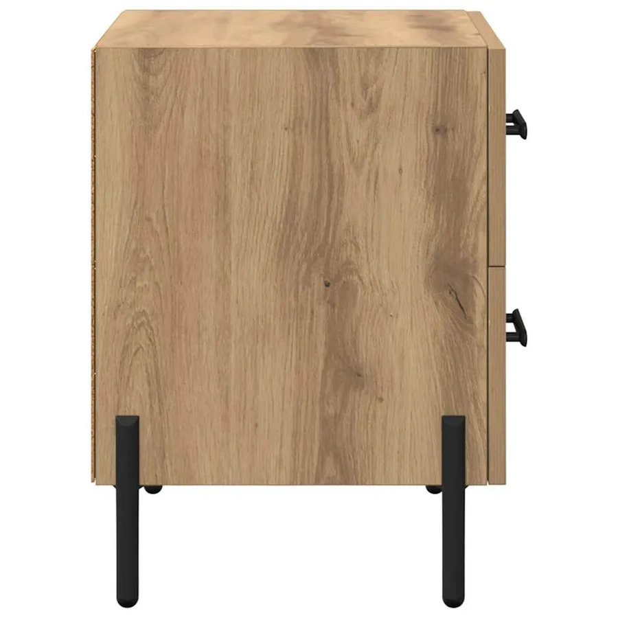 Cabinet de chevet Chêne artisanal 40 x 35 x 47,5 cm - 7