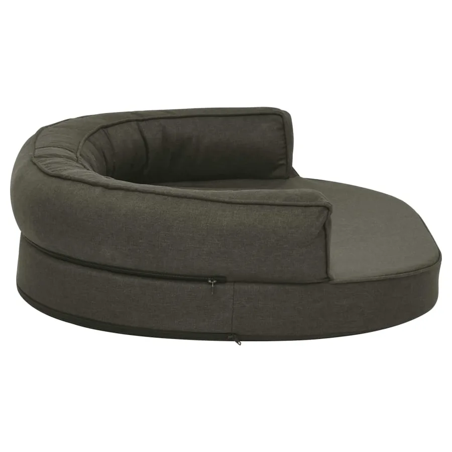 Matelas de lit ergonomique pour chien 75x53 cm Aspect de lin - 4