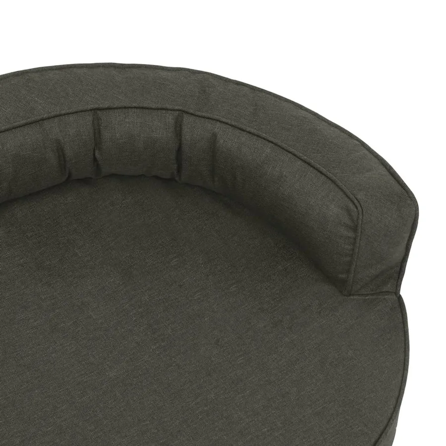Matelas de lit ergonomique pour chien 75x53 cm Aspect de lin - 6