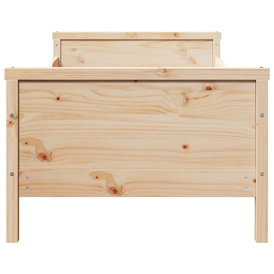 Cadre de lit Marron 80 x 200 cm Bois d'ingénierie - 5