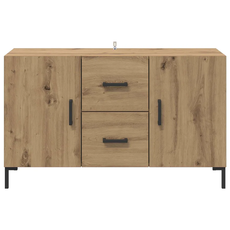 Buffet Chêne artisanal 100 x 36 x 60 cm Bois d'ingénierie - 6