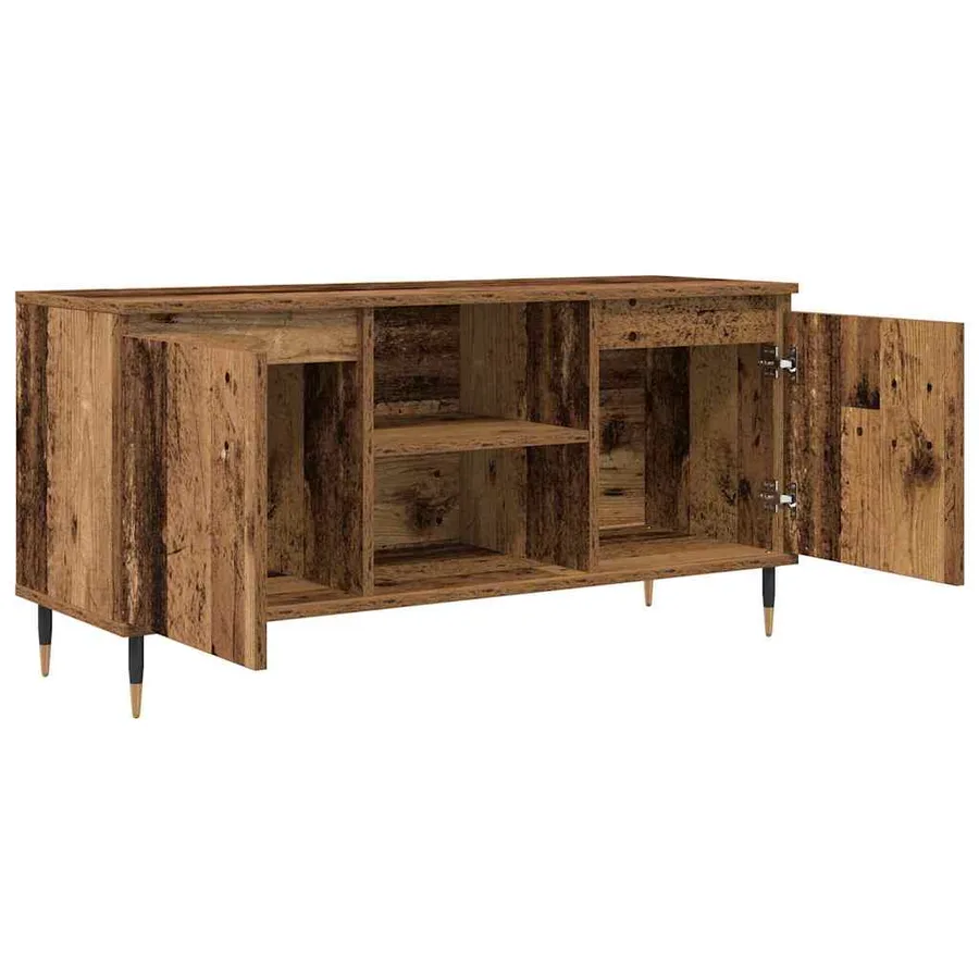 Meuble TV Bois Ancien 104 x 35 x 50 cm Bois d'ingénierie - 5